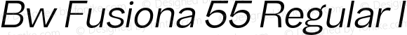 Bw Fusiona 55 Regular Italic