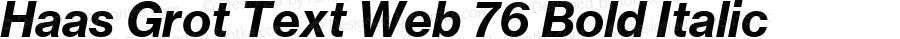 Haas Grot Text Web 55 Roman Bold Italic