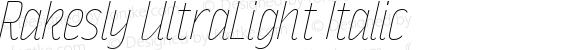 Rakesly UltraLight Italic