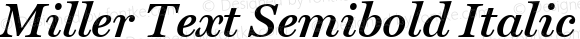 Miller Text Semibold Italic