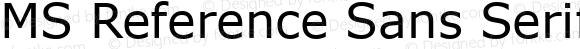 MS Reference Sans Serif Regular