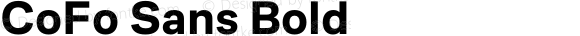 CoFo Sans Bold Bold