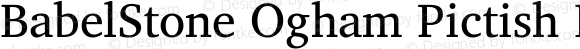 BabelStone Ogham Pictish Bold Italic