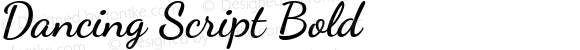 Dancing Script Bold Version 1.0