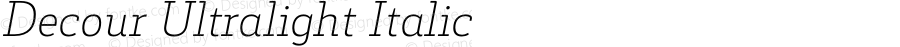 Decour Ultralight Italic