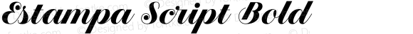 Estampa Script Bold