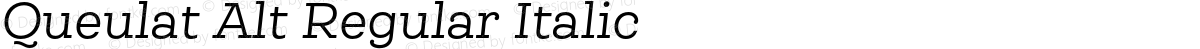 Queulat Alt Regular Italic