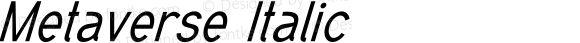 Metaverse Italic