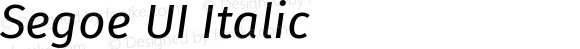 Segoe UI Italic