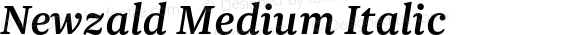 Newzald Medium Italic