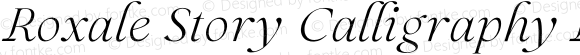 Roxale Story Calligraphy Italic