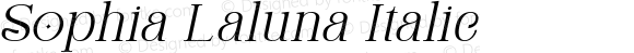 Sophia Laluna Italic