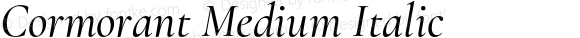 Cormorant Medium Italic