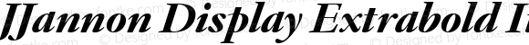 JJannon Display Extrabold Italic