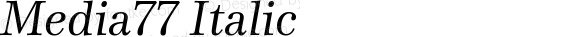 Media77 Regular Italic