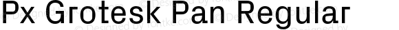 Px Grotesk Pan Regular