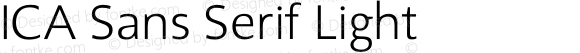ICA Sans Serif Light Version 1.000 | pdf-x