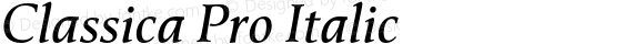 ClassicaPro-Italic