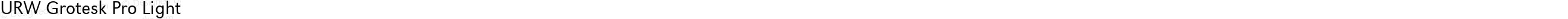 URW Grotesk Pro Light