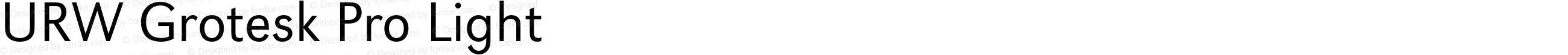 URW Grotesk Pro Light