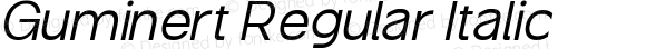Guminert Regular Italic