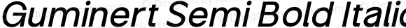 Guminert Semi Bold Italic