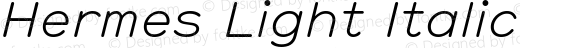 Hermes Light Italic