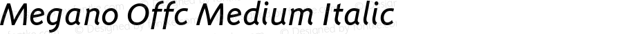 Megano Offc Medium Italic