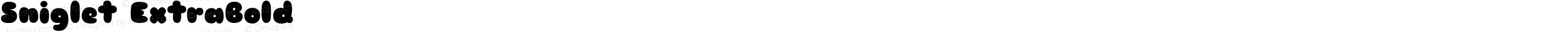 Sniglet ExtraBold