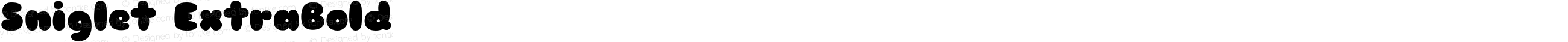 Sniglet ExtraBold