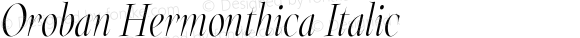 Oroban Hermonthica Italic