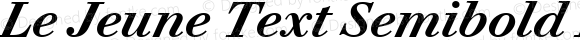 Le Jeune Text Semibold Italic