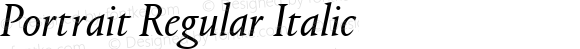 Portrait Regular Italic