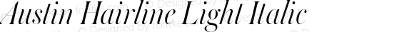 Austin Hairline Light Italic