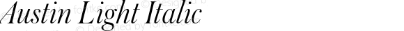 Austin Light Italic