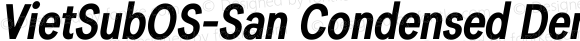 VietSubOS-San Condensed DemiBold Italic