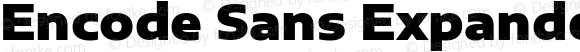 Encode Sans Expanded Black Regular