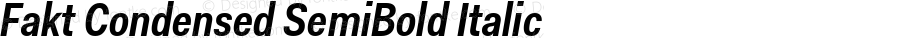 Fakt Condensed  SemiBold Italic