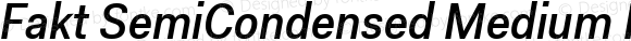 Fakt SemiCondensed Medium Italic