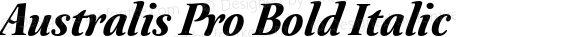 Australis Pro Bold Italic