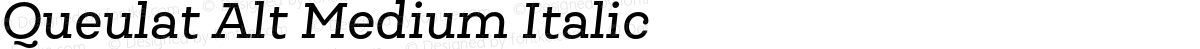 Queulat Alt Medium Italic