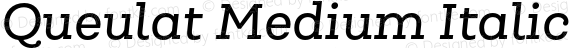 Queulat Medium Italic