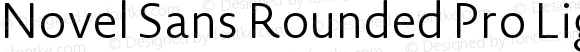 Novel Sans Rounded Pro Light