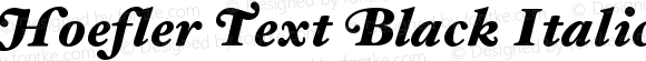 Hoefler Text Black Italic Swash