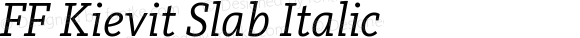 FFKievitSlab-Italic