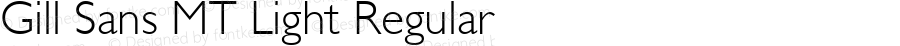 Gill Sans MT Light