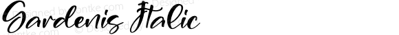 Gardenis Italic