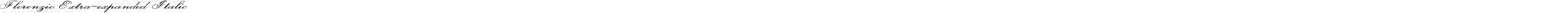 Florenzio Extra-expanded Italic