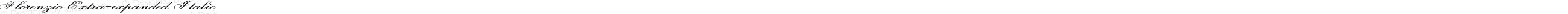 Florenzio Extra-expanded Italic
