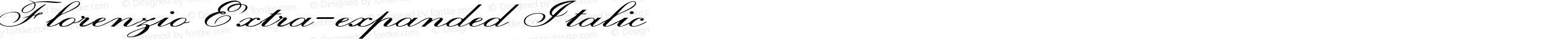 Florenzio Extra-expanded Italic